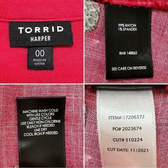 Torrid Harper Pineapple Print Pullover Top - Picture 10 of 13